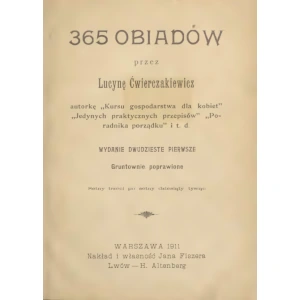 365 obiadów za pięć złotych  cover