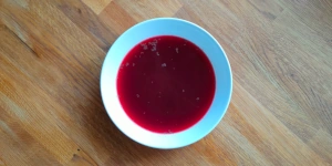 Polish Borscht, beetroot soup with dumplings - Barszcz czerwony z uszkami