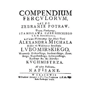 Compendium Ferculorum albo zerbranie potraw cover