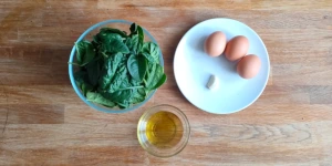 Frittata agli Spinaci - Classic Spinach and Egg Dish ingredients