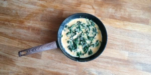 Frittata agli Spinaci - Classic Spinach and Egg Dish - preparation-5