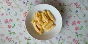 Polish Kopytka, soft potato dumplings