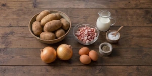 Kugelis (Baked Potato Pudding) ingredients