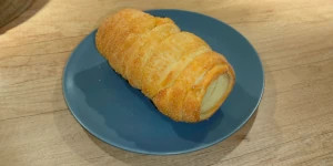 Traditional Hungarian Kürtőskalács - sweet chimney cake with sugar