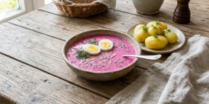 Šaltibarščiai - Lithuanian Cold Beet Soup